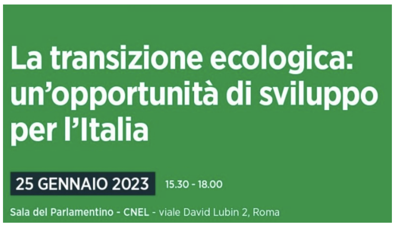 La transizione ecologica: un'opportunità di sviluppo per l'Italia